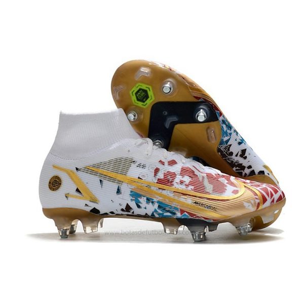 Nike Mercurial Superfly Elite SG PRO AC Blanco Rojo Oro